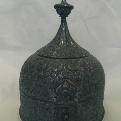 Persian Bell-shaped Box Before Treatment